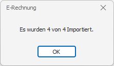cobra E-Rechnung CAMT Import Beispiel