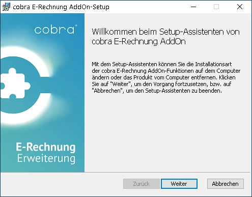 cobra E-Rechnung Installation System Client-Installation