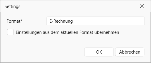 cobra E-Rechnung Format Neu